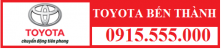 Toyota Bến Thành- Giá cạnh tranh – Call: 0915.555.000
